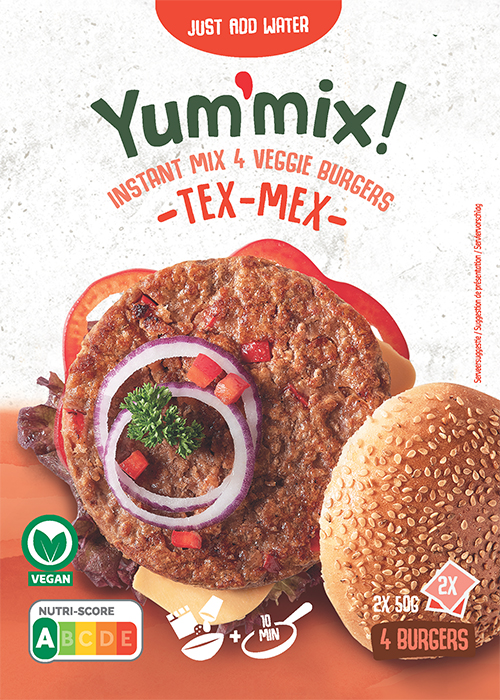 YUM-MIX – Instant Mix 4 Veggie Burgers
